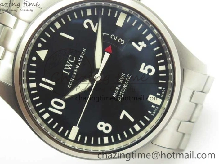 MIROTIME 0117 Mark XVII IW326504 MKS 1:1 Best Edition Black Dial On SS Bracelet MIYOTA 9015 V Durable 7210